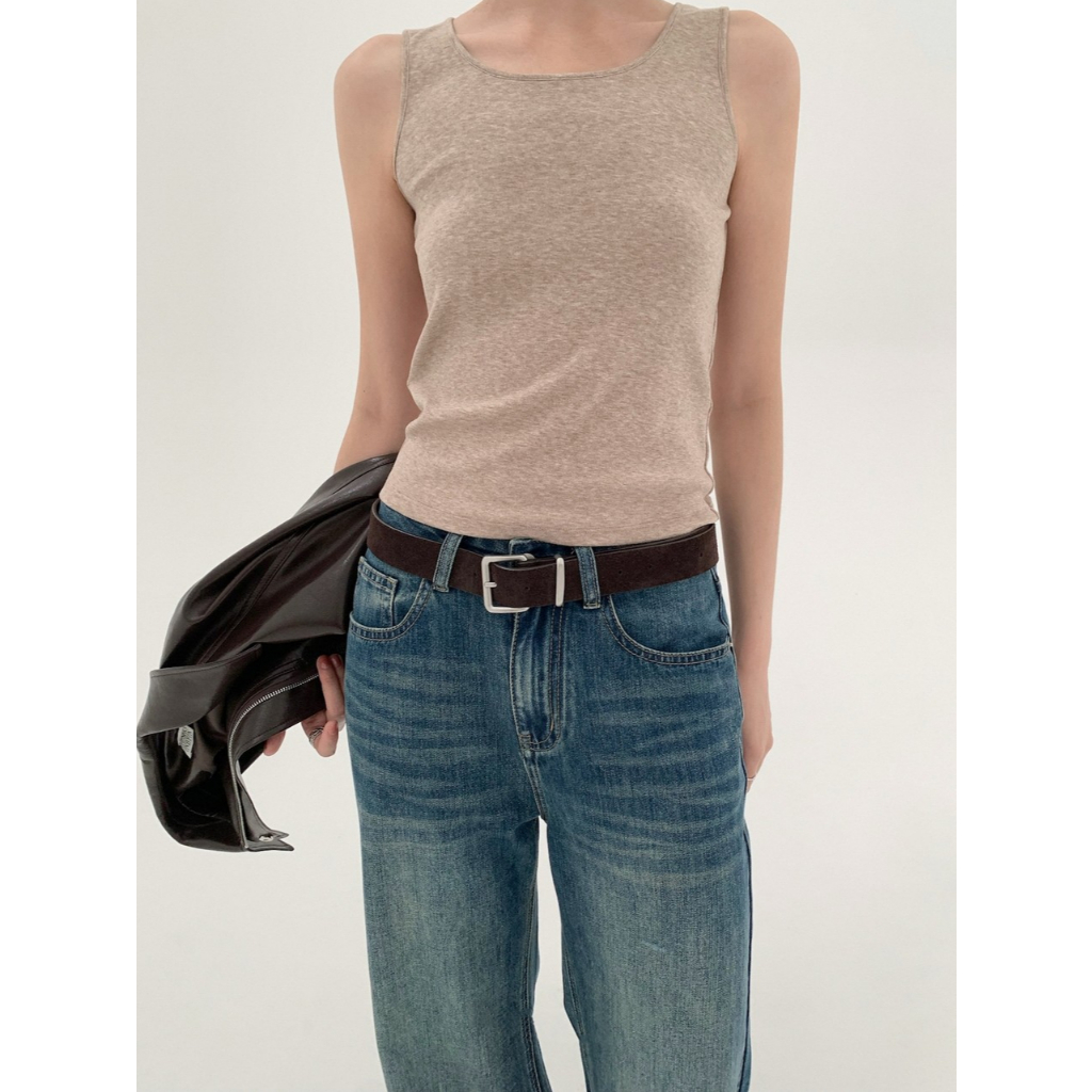 INBYIN - เสื้อกล้ามคอยู ROUND-NECK TABK TOP - I3071