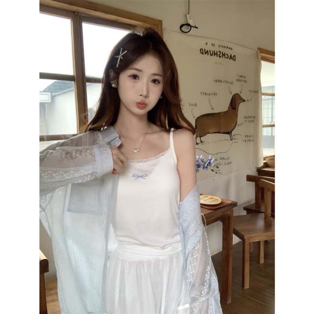 พร้อมส่งจากกทมเสื้อเชิ้ตกันแดดแขนยาวผู้หญิง ทรงหลวม รูปที่ 6