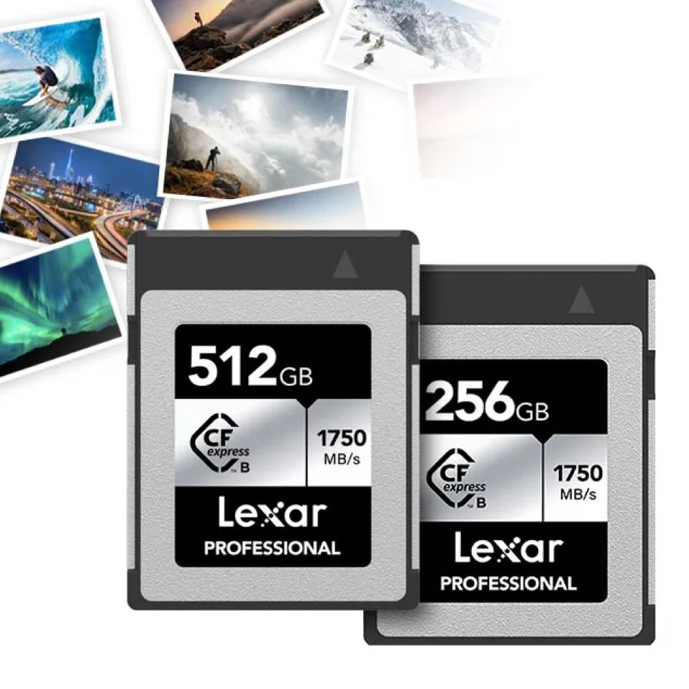 การ์ดหน่วยความจำ ซีเอฟเอ็กเพรสการ์ด LEXAR PROFESSIONAL CFEXPRESS TYPE B 256GB RW1750/1300MB/S RAW 8K XQD® COMPATIBLE (LCXEXSL256G-RNEN)_2