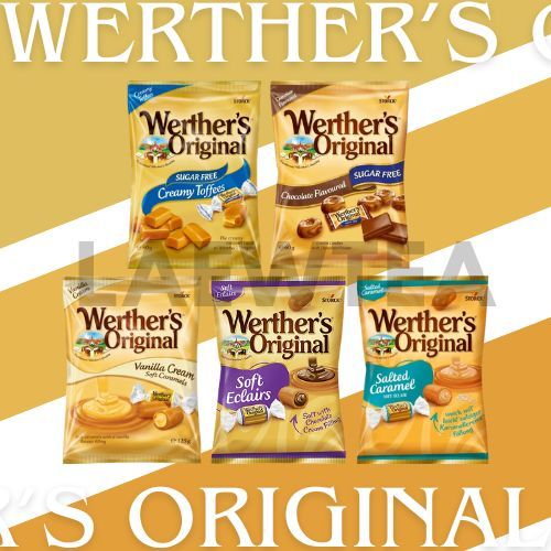 Werther's Original ลูกอมคาราเมล มี 5 แบบ ขนาด 60-125 กรัม สินค้าจากเยอรมัน