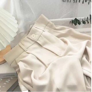 S-6XL กางเกงขายาวผู้หญิง เอวสูง ขากว้าง สูท สไตล์เกาหลี ผ้ายืด ไม่ยับง่าย | ส่งไวจากไทย