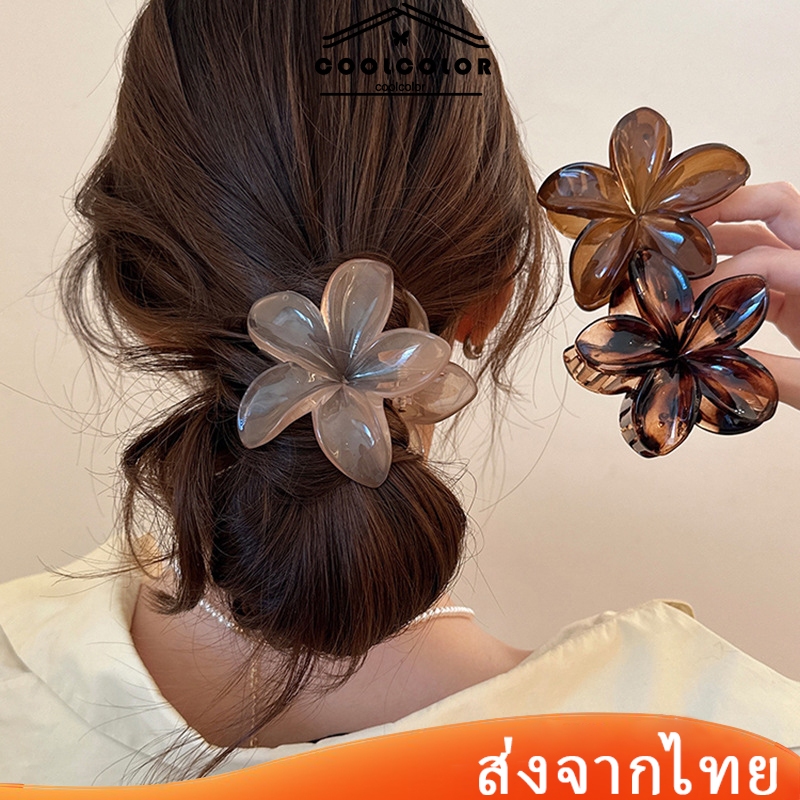 ในไทย💖กิ๊บติดผมดอกไม้ วินเทจ คลิปฉลาม สไตล์ฝรั่งเศส เครื่องประดับผมแฟชั่น สําหรับผู้หญิงหลายสีให้เลือก