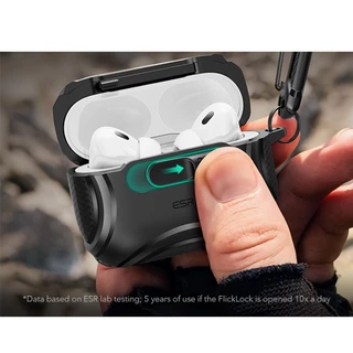 ESR เคสสำหรับ AirPods Pro 3 รุ่น Cyber Armor FlickLock Case (HaloLock)