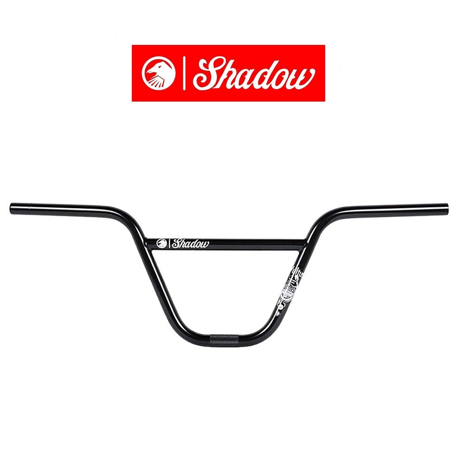แฮนด์จักรยาน BMX โครโมลีแบบ 2 ชิ้น SHADOW VULTUS SG BARS สีดำ