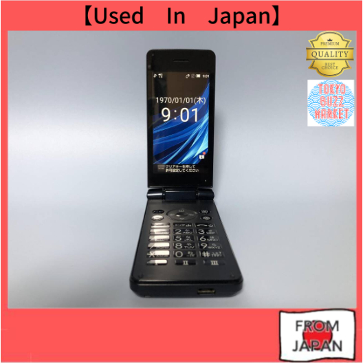 SH-02L Black/Gold/Pink AQUOS Flip Phone Japanese Flip Phone  Keitai Keitaiphone Unlocked  SIM Free R
