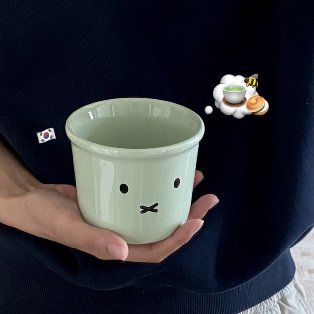 (พร้อมส่งค่ะ) HEYHOMI—แก้วน้ำเซรามิค แก้วกาแฟ ลาย: Miffy รูปที่ 6