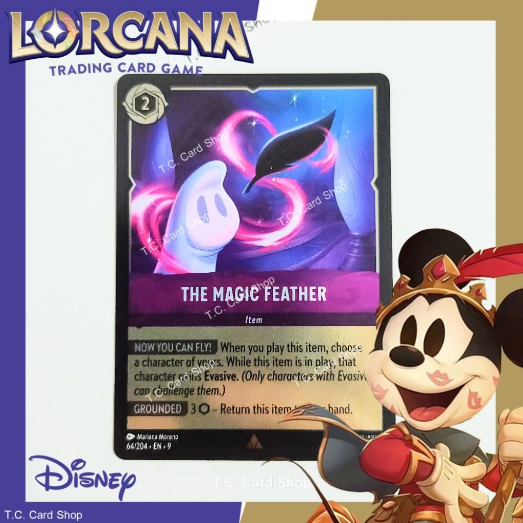 The Magic Feather (Foil) 064/204 Rare - Disney Lorcana (ดิสนีย์ ลอร์คาน่า) (Fabled)
