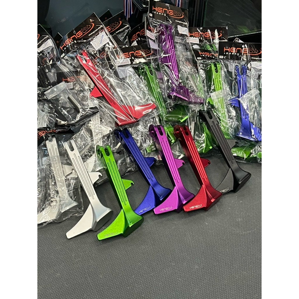 ขาตั้งข้างgiorno/lead CNC ‼️ยาว20.5ซม.‼️อลูมิเนียมหนา แข็งแรง งานเฮงสกรูแท้100%(ขาตั้งตีนเป็ด)v5