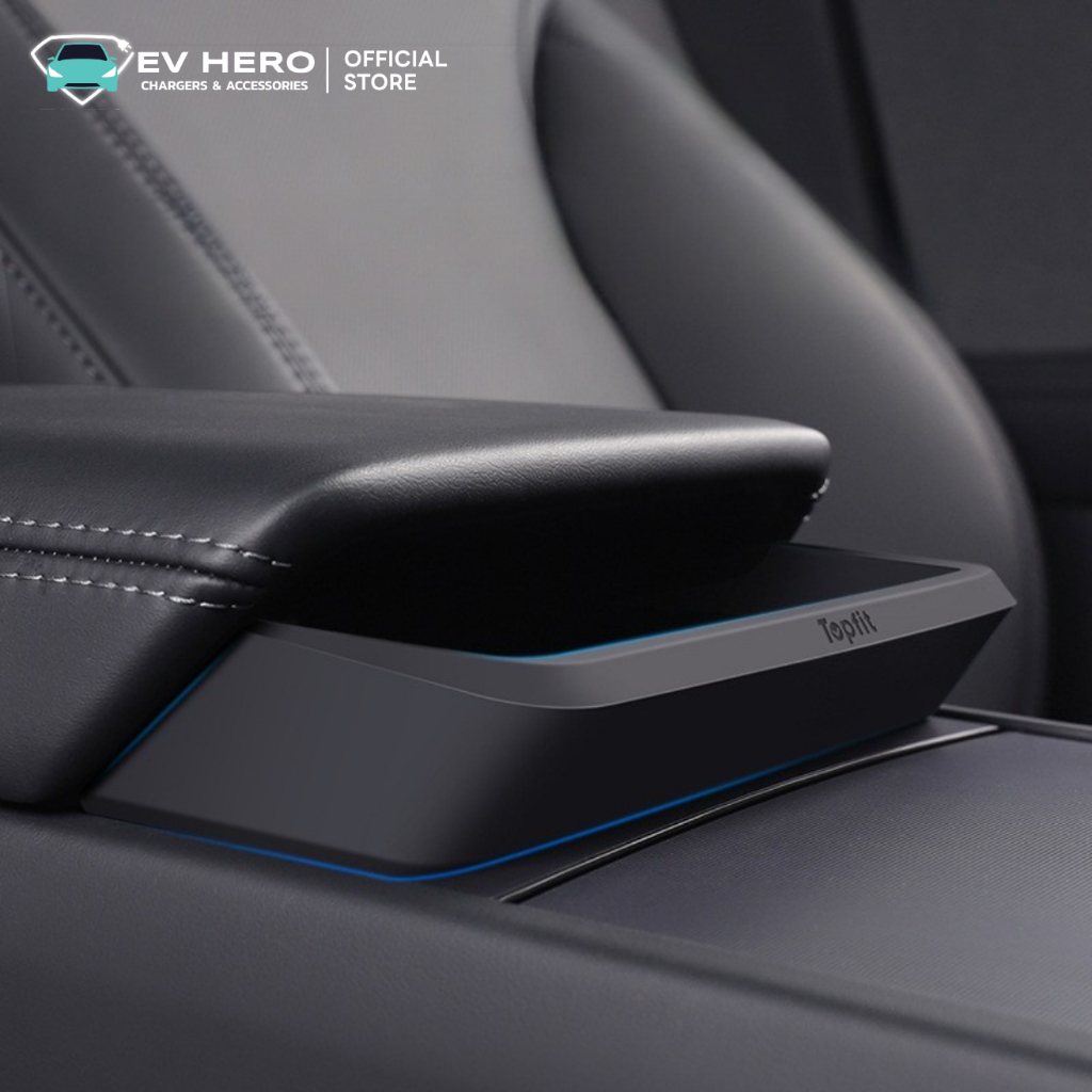 EV HERO Tesla ที่ใส่ของบริเวณที่พักแขนด้านหน้า Center Console Organizer Model Y/ YL/ Model 3 ราคา ถูกที่สุด ดีลบีเคเค แกลเลอรีภาพที่ 3