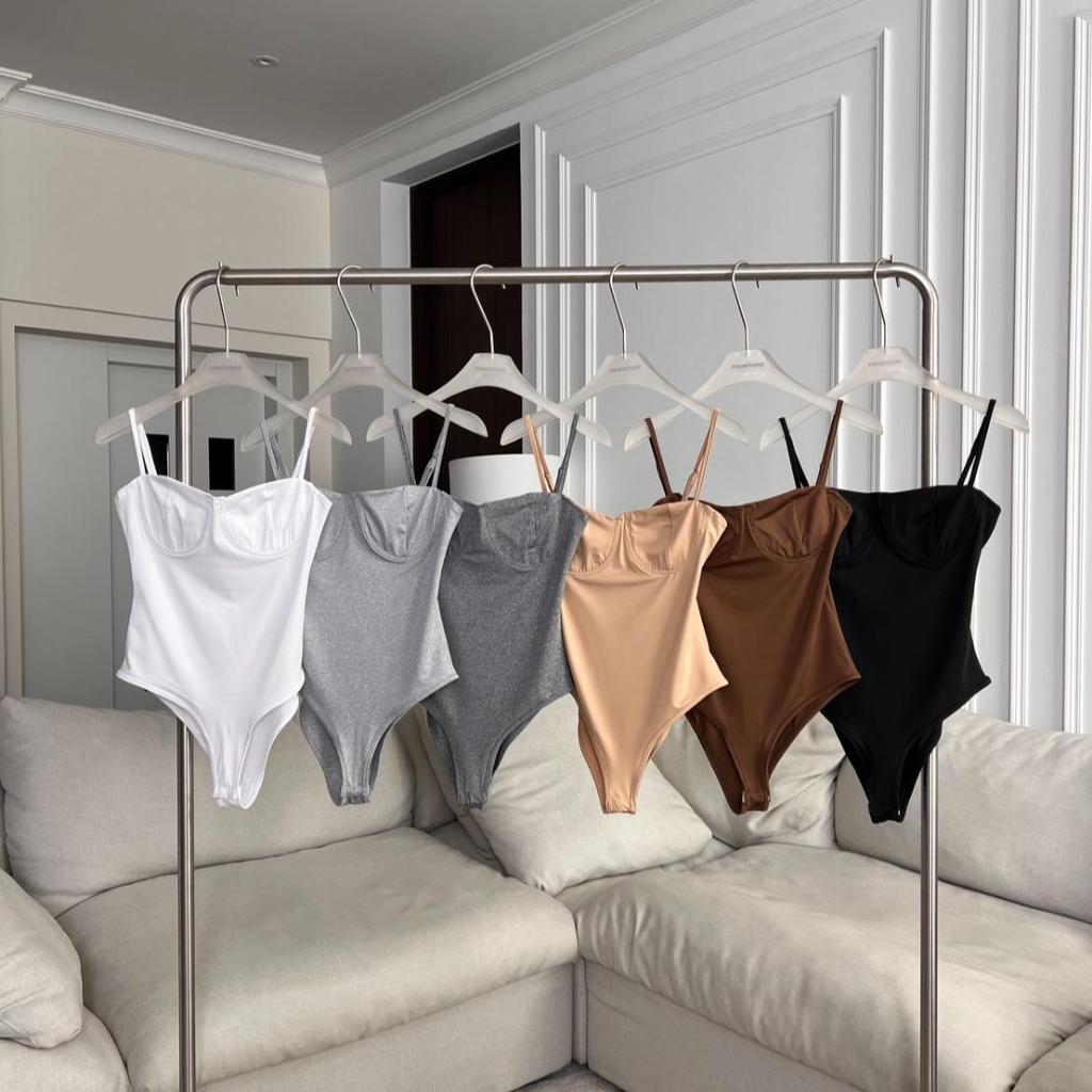 PTBS183 เสื้อสายเดี่ยวบอดี้สูท Bodysuit PROMTHONG