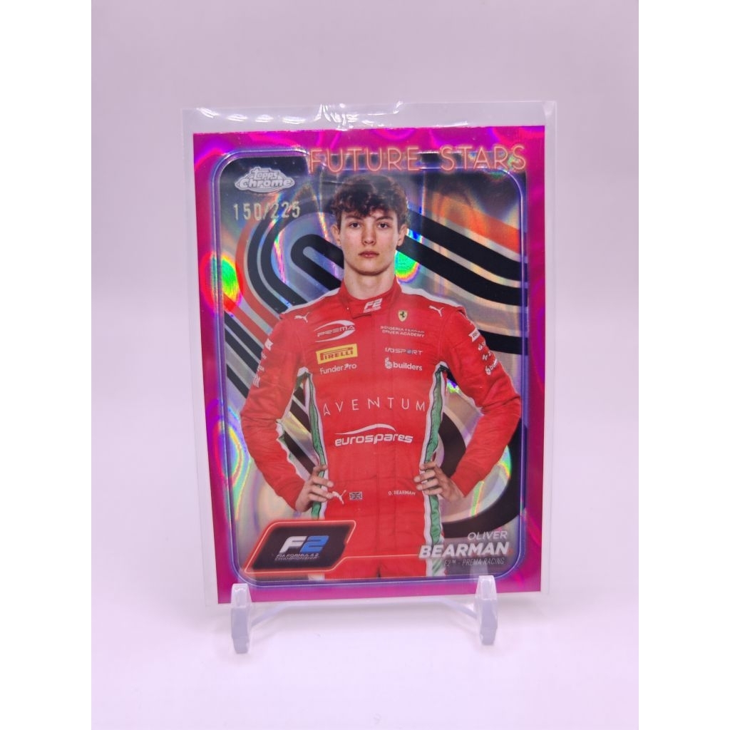 การ์ด f1 topps chrome 2024 oliver bearman