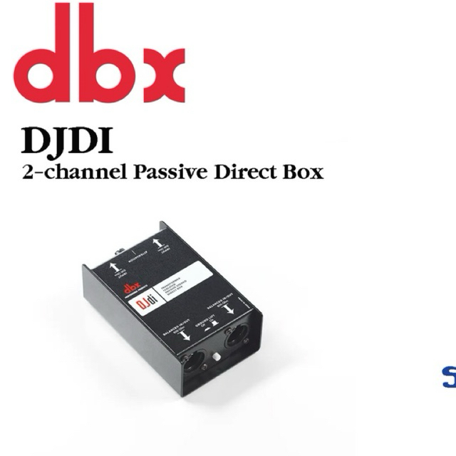 DBX DJDI กล่องปรับระดับสัญญาณเสียง 2 ชาแนล (Direct Box)