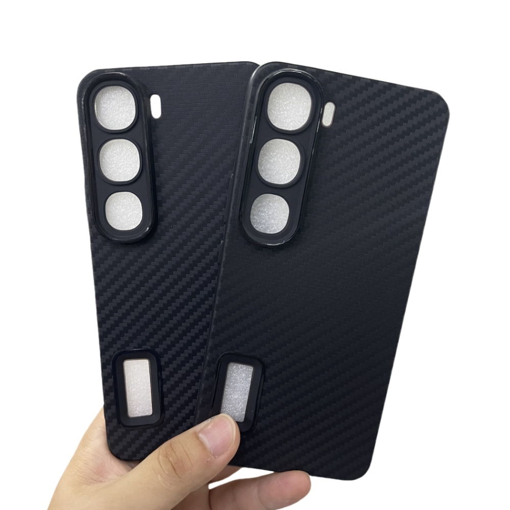 เคสลายเคฟล่าซิลิโคน สำหรับ Vivo Y200 5G Y100 5G ลายคาร์บอน เคฟล่า ดำด้าน เคสบาง เบา ไม่เป็นรอยนิ้วมือ ป้องกันกล้อง
