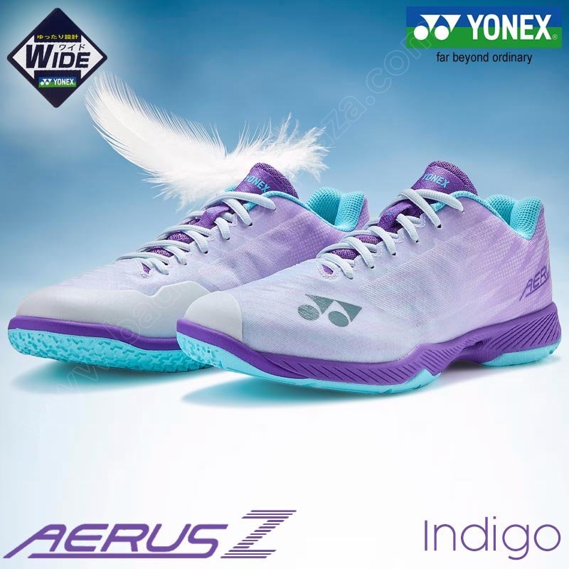 【 ใหม่! ของแท้ 💯% 】รองเท้าแบดมินตันโยเน็กซ์ POWER CUSHION AERUS Z2 หน้ากว้าง สี INDIGO (SHBAZ2WEX-83