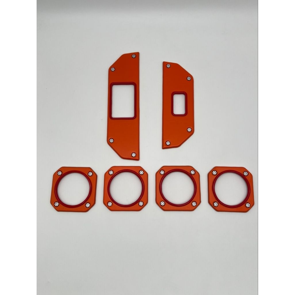 ชุดแต่งภายในToyota Hilux champ 6ชื้น สีส้มแรมโบ มีกาวสองหน้าพร้อมติดตั้ง