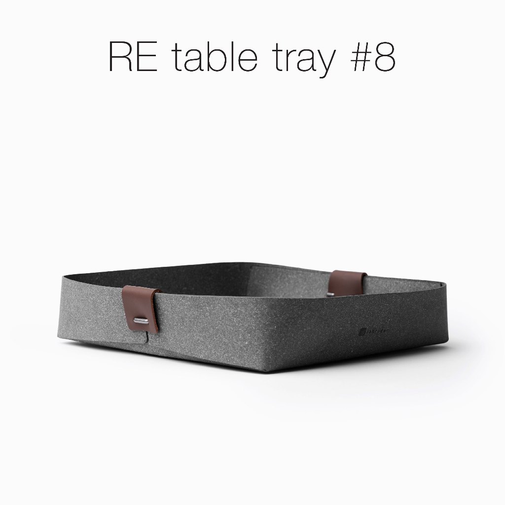 labrador REtable tray #8 ถาดใส่ของหนังแท้รีไซเคิล (RES082)