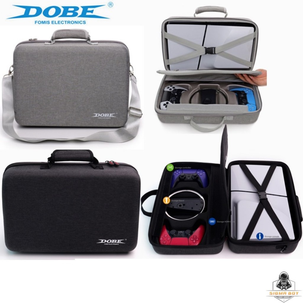 DOBE กระเป๋าเก็บเครื่องเกม PS5 Slim พร้อมอุปกรณ์ TP5-3590