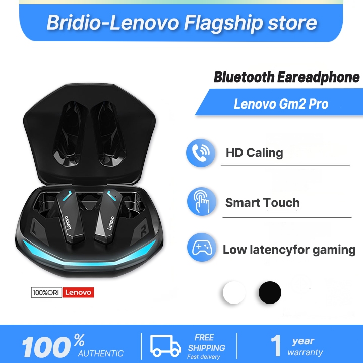 Lenovo Bridio GM2 PRO หูฟังบลูทูธ bluetooth 5.3 หูฟังบลูทูธไร้สาย HiFi หูฟังไร้สาย