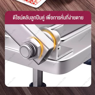 เครื่องหั่นแบบหนา Pork Slicer แข็งแรง ใบมีด304คม ปรับ 0.3-8mm ฐานดูดไม่เลื่อน สปริงป้อนเนื้อ ล้างน้ำได้ เครื่องสไลด์ผัก