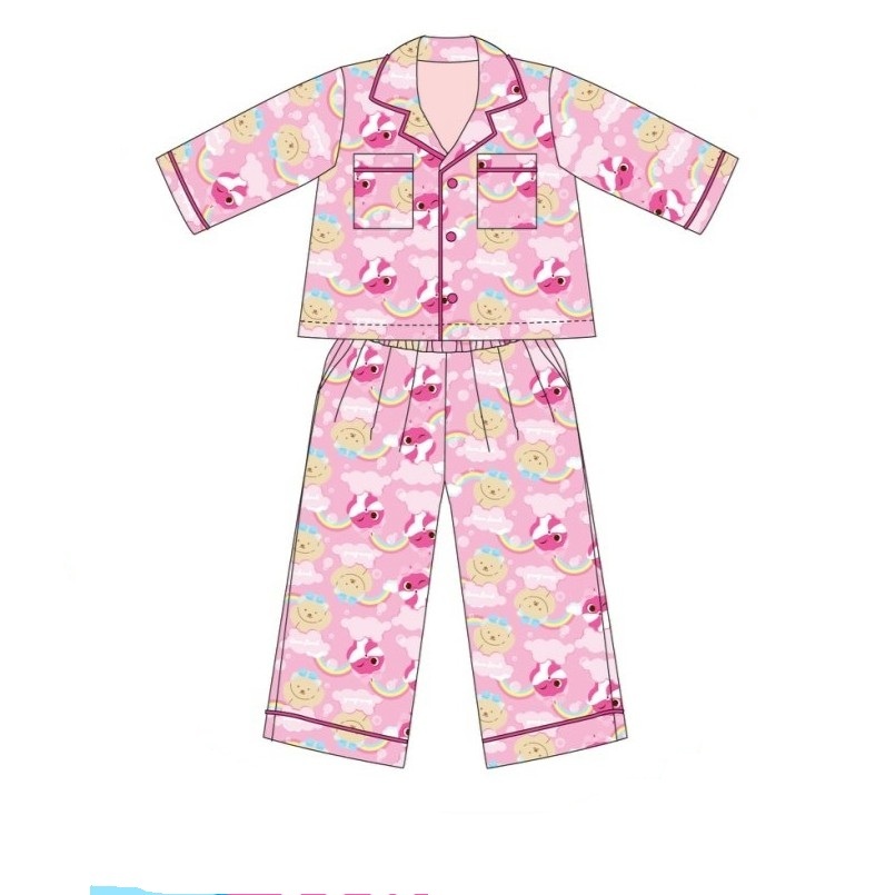 Thelandofvava🐻 BABY SHARK with THE LAND OF VAVA II ชุดนอนผู้ใหญ่สีชมพู LOOK11 VNXI2198 ลิขสิทธิ์แท้จ