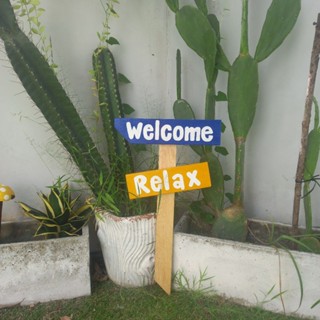 ป้ายปักสองแถวินเทจเปลียนข้อความได้