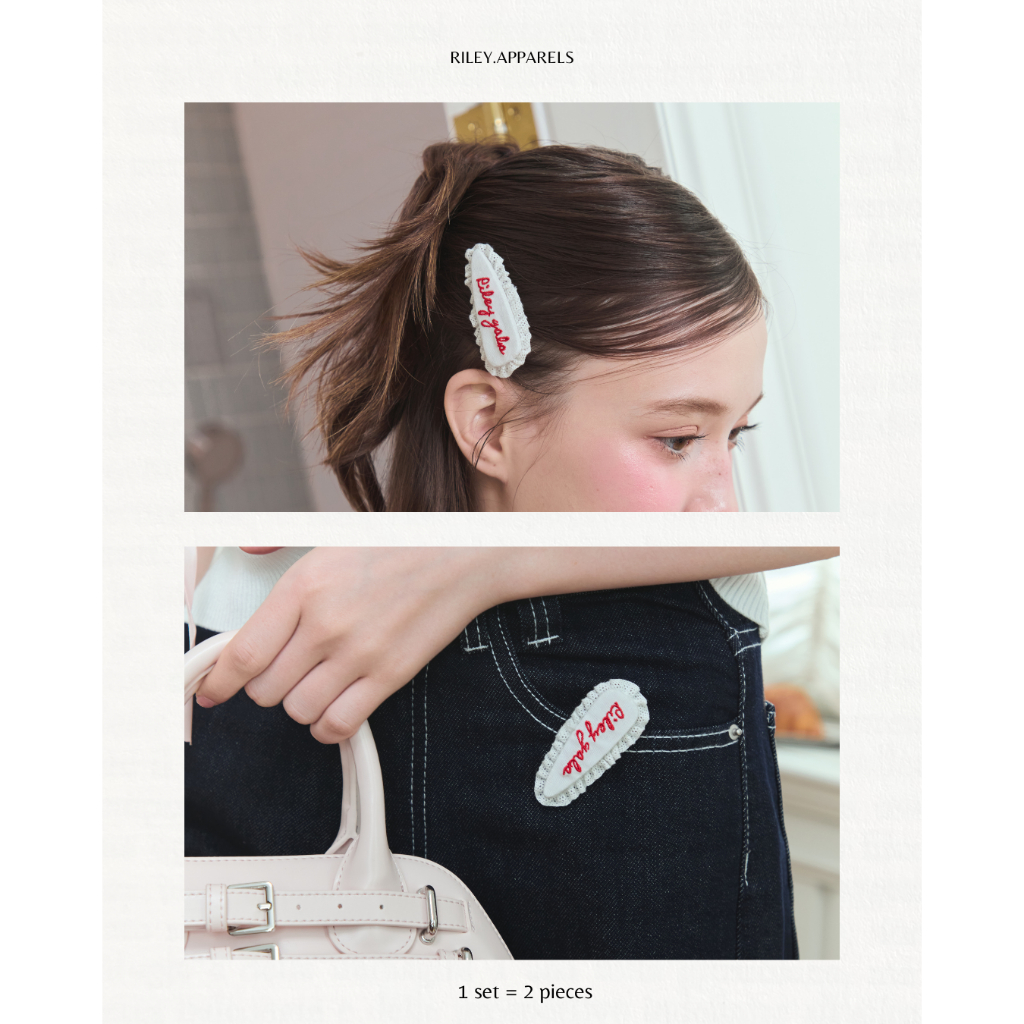 Riley.apparels - Riley gals hair clip 1เซตได้ 2ชิ้น