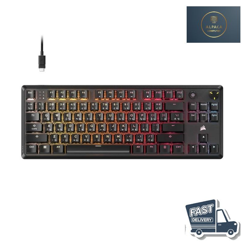 CORSAIR KEYBOARD GAMING K70 CORE TKL RGB (TH) : CH-911911E-TH สินค้าพร้อมส่ง