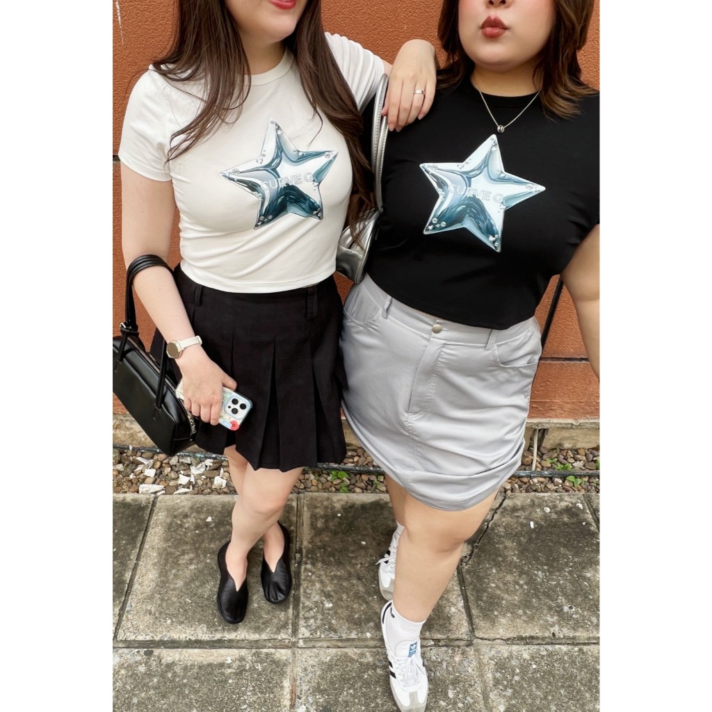 CurveG Starlust Baby Tee เสื้อเบบี้ทีลายดาว