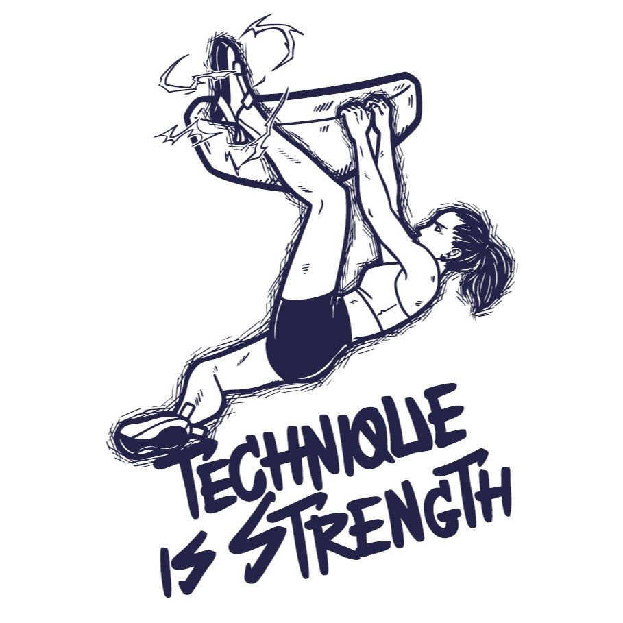 เสื้อยืดออกกำลังกาย Technique is Strength l Dr. Pinch