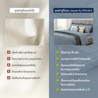 AMOUR ชุดผ้าปูที่นอน+ปลอกหมอนหนุน (ไม่รวมผ้านวม) 6 ฟุต KING, 5 ฟุต QUEEN และ 3.5 ฟุต SINGLE - ARTY 460 Series