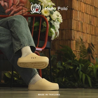 Hello Polo รองเท้าหัวโตผู้ชายผู้หญิง 3.5cm พื้นหนา กันลื่น แฟชั่น ลําลอง เหมาะกับฤดู รองเท้านิ่มเหมือนเหยียบขี้ HP8034