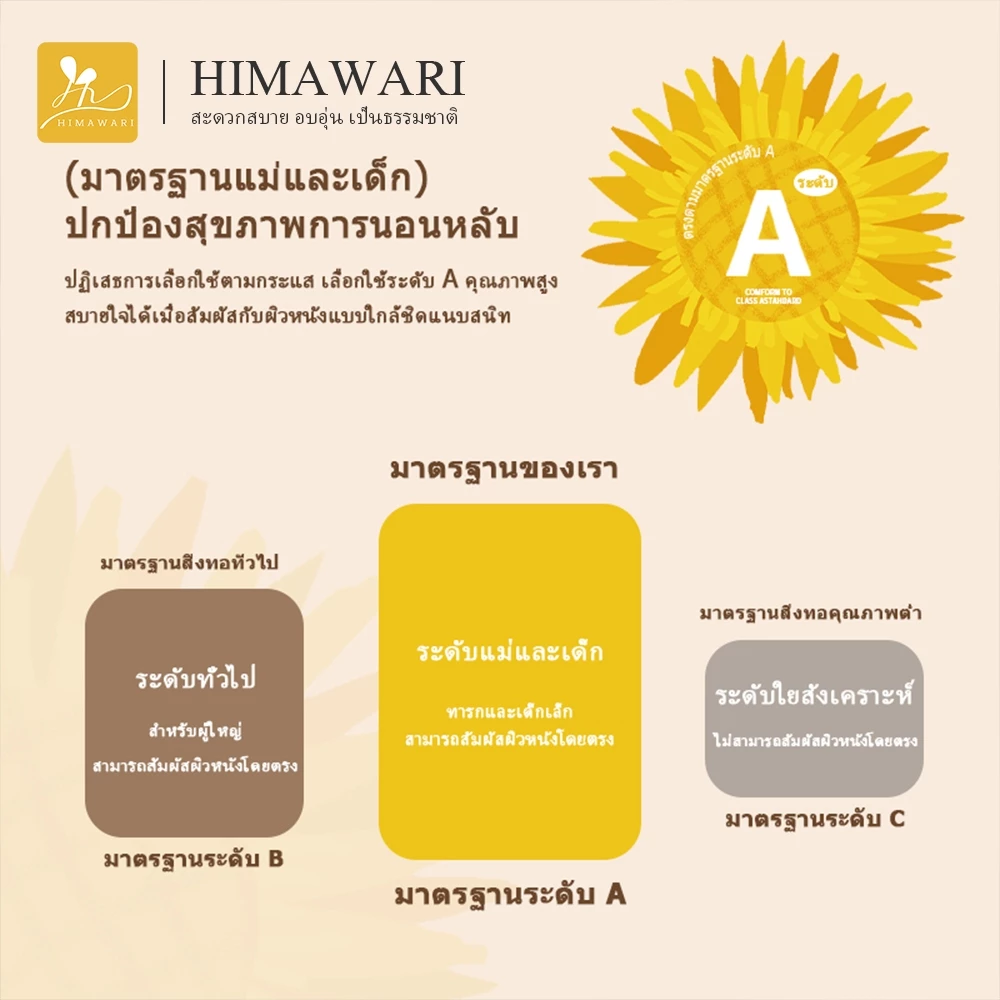 HIMAWARI ชุดผ้าปูที่นอน 3.5/5/6 ฟุต thumbnail 5