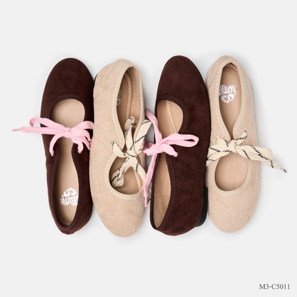 Mellowco รองเท้าผ้าใบแฟชั่น Ballet Sneaker รุ่น Glory M3-C5011