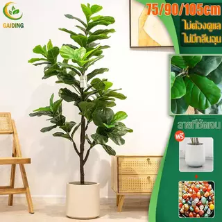 【แถมฟรีหิน กระถาง】ต้นไม้ปลอมใหญ่ ต้นไม้ปลอม 70/90/105cm สไตล์นอร์ดิก ในบ้าน ความจำลอง 99% ต้นไม้ปลอม ร้อยปีไม่เสีย