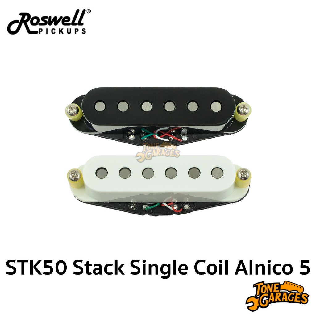 Roswell Pickups STK50 Stack Single Coil Strat Pickup Alnico 5 Noiseless ปิ๊กอัพกีต้าร์ไฟฟ้า Made in 