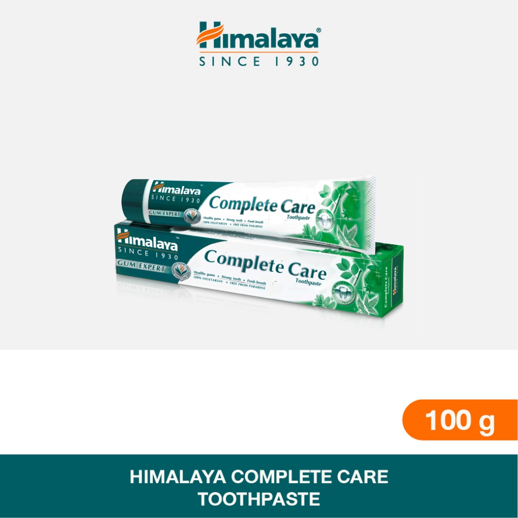 Himalaya Complete Care Toothpaste 100g ยาสีฟันสมุนไพรผสมฟลูออไรด์ สูตรปกป้องดูแลเหงือกและฟัน ช่วยลดกลิ่นปาก และการอักเสบ