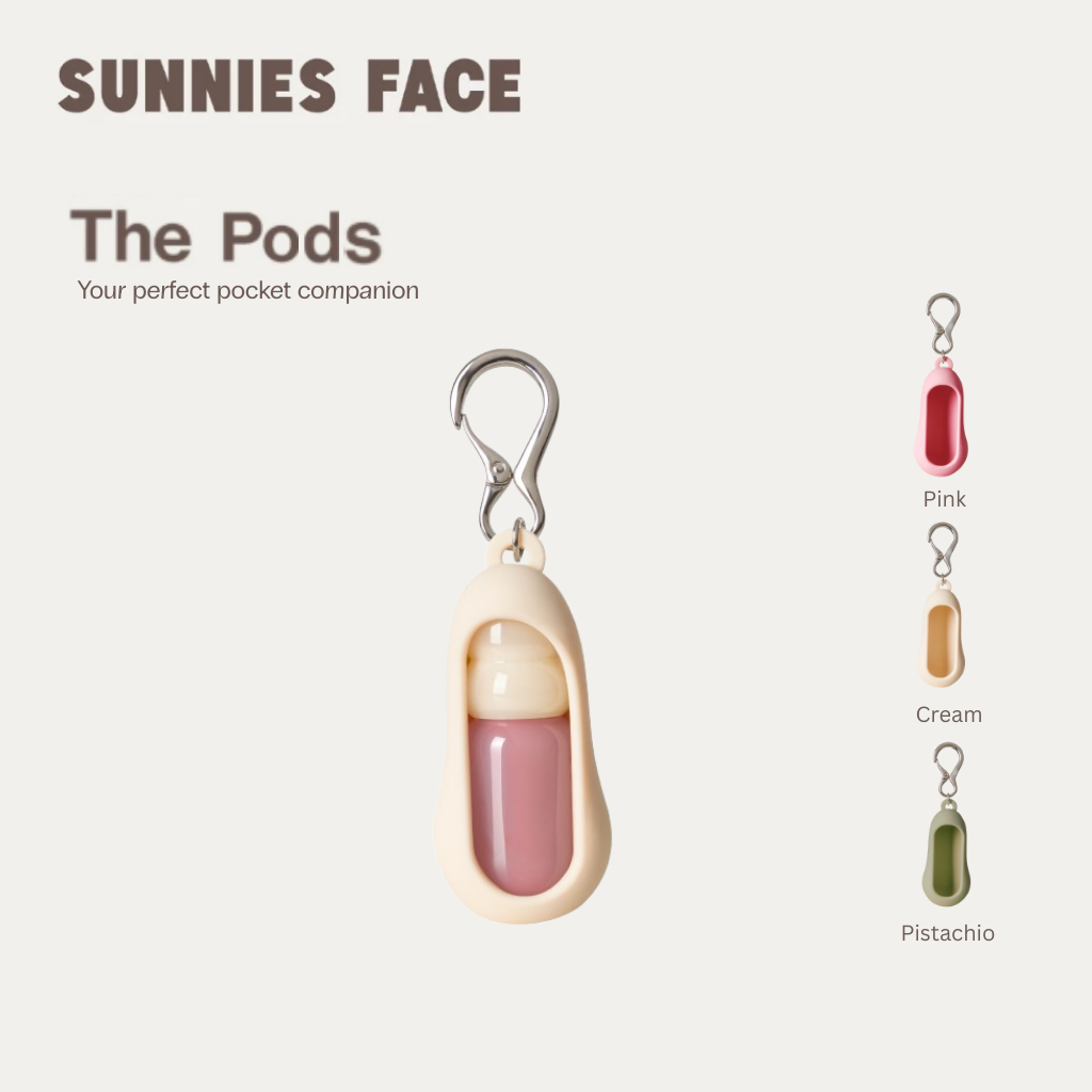 Sunnies Face The Pods Case (เคสซิลิโคนสำหรับใส่เครื่องสำอาง)