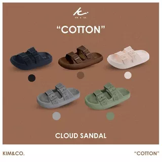 KIM&CO. ORIGINAL - COTTON CLOUD SANDAL(KS001M) รองเท้าแตะแฟชั่นผู้ชาย รองเท้าแตะเกาหลี มินิมอล พื้นนุ่มสบาย ไม่เมื่อย