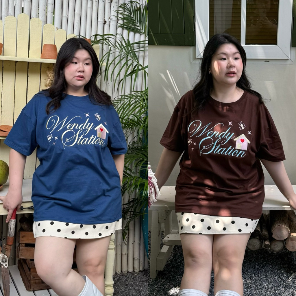 Wendy Station Tee | เสื้อยืด Oversized ปัก | Wendystore19