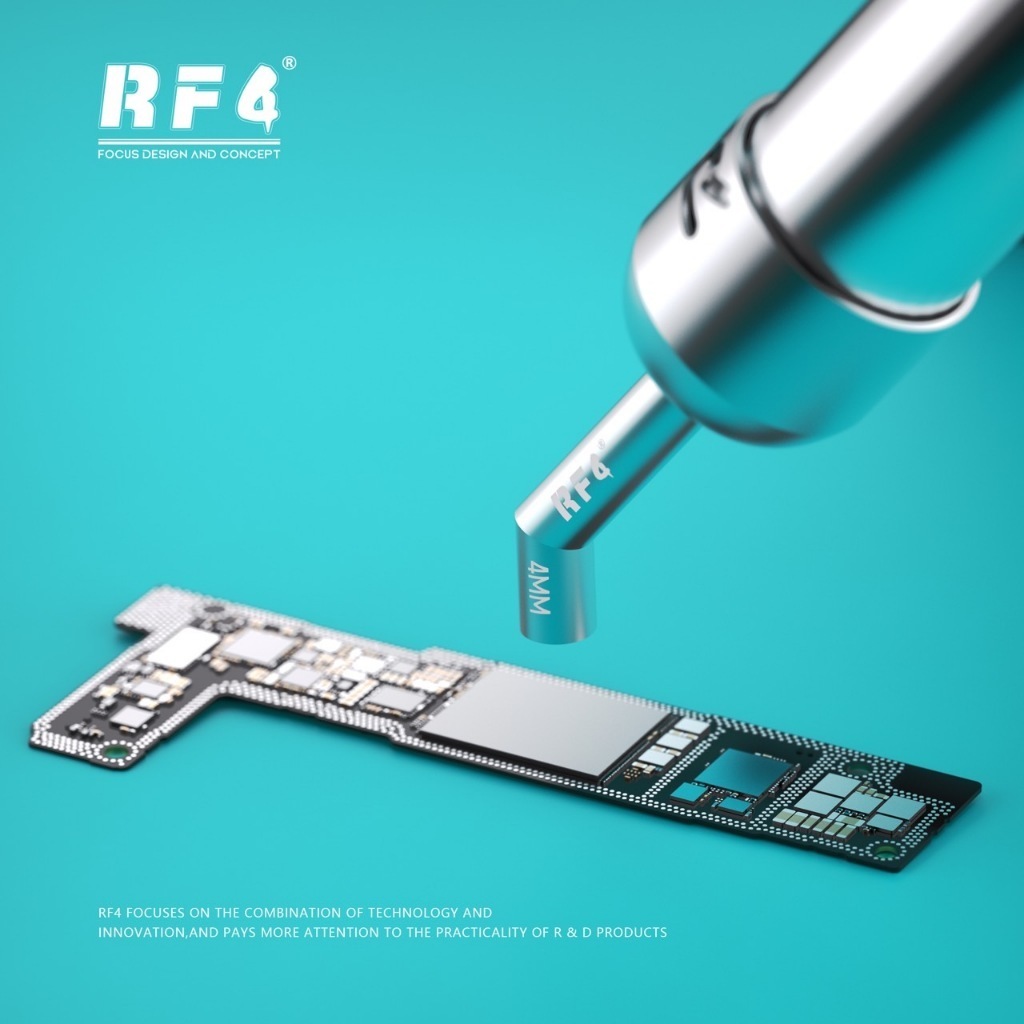 RF4 RF-R6A 6 in 1 Bent โค้งความร้อน Diagonal Air Gun หัวฉีดสําหรับ 861DW / 861Pro Hot Air Station ปา