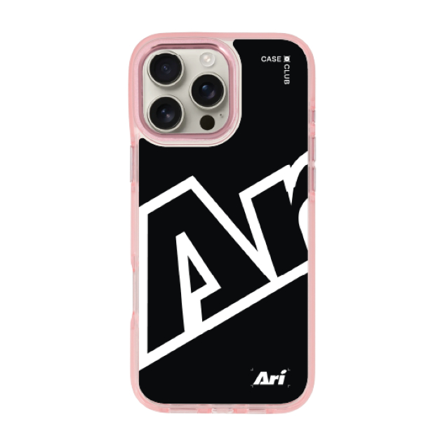 CaseClub เคสไอโฟน เคส ขอบสี เคสแม่เหล็ก ลาย ARI Bold Mode สำหรับ i17 Pro Max/i17 Pro/i Air/i17