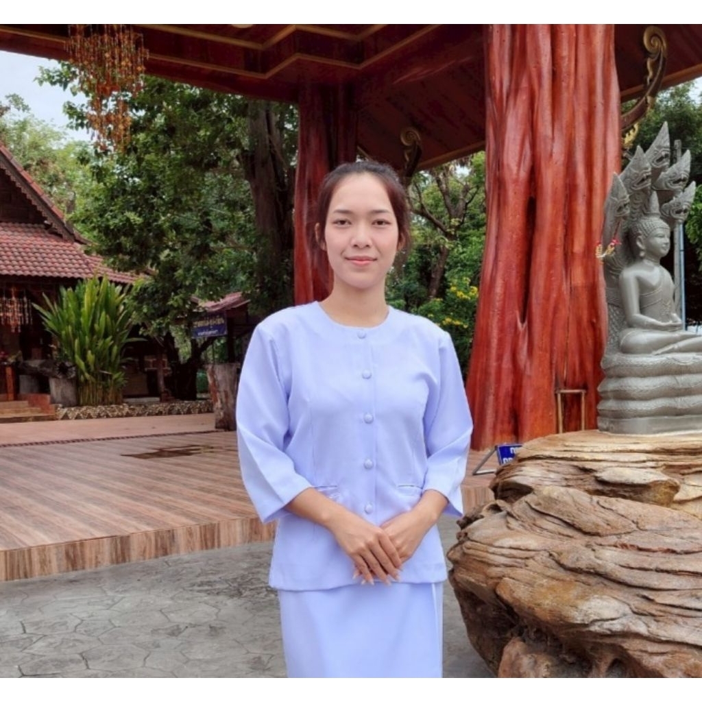 แยกเสื้อดำ&ขาว​​คอจีน&คอกลม แขนสั้น&สี่ส่วน ผ้าโซล่อน - รูปที่ 3