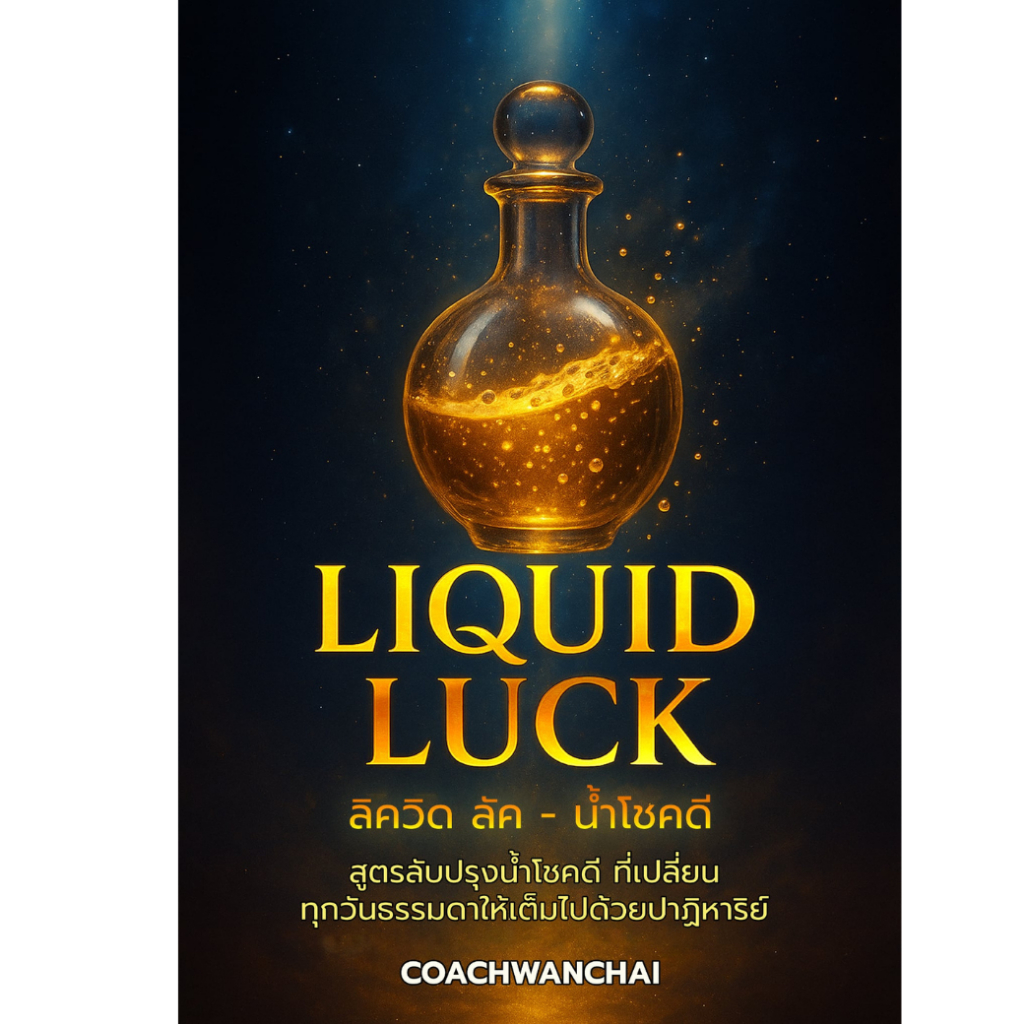 หนังสือ น้ำโชคดี (Liquid Luck) โดย CoachWanchai| คู่มือเสกโชคดี ดึงดูดความมั่งคั่งและปาฏิหาริย์