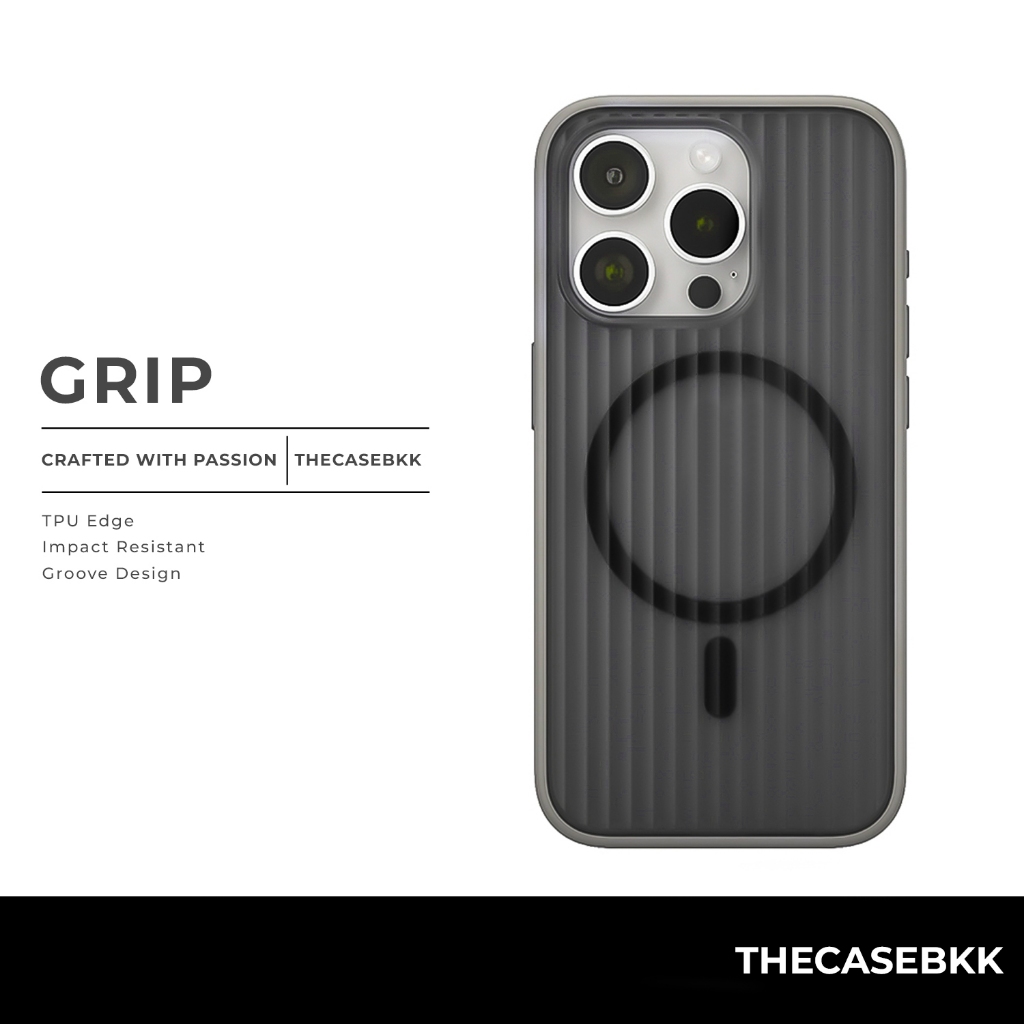 Grip Design เคสไอโฟนขอบยาง THECASEBKK เคสกันกระแทก iPhone Case