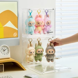 กล่องเก็บของแบบแขวน Labubu4.0 สามารถวาง Labubu ได้4ชิ้น กล่องเก็บของแบบแม่เหล็ก กล่องวางซ้อนกันได้
