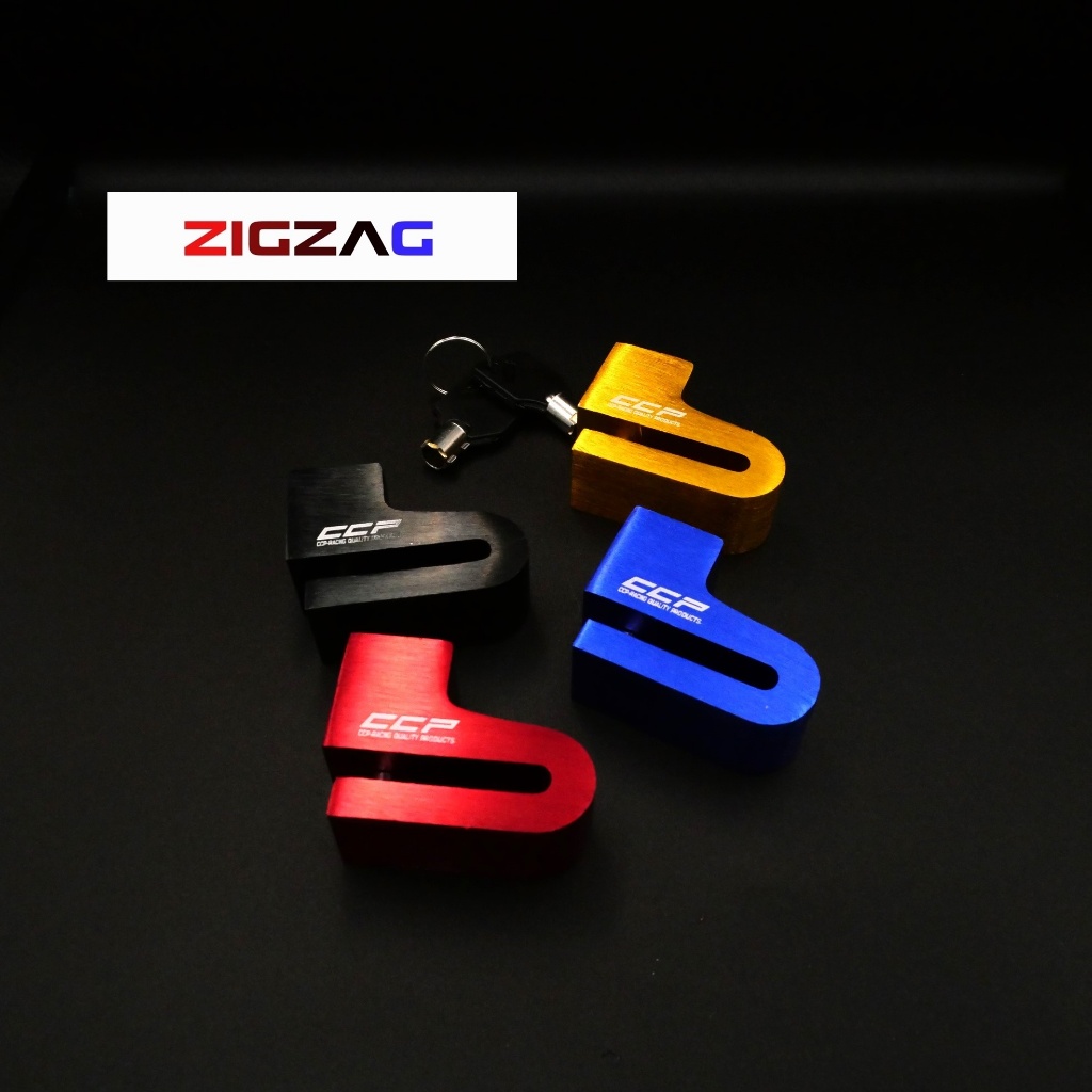 ล็อคจานดิสเบรกจักรยานยนต์กันขโมย ยี่ห้อ CCP-RACING QUALITY PRODUCTS ซึ่งผลิตจาก อลูมิเนียม