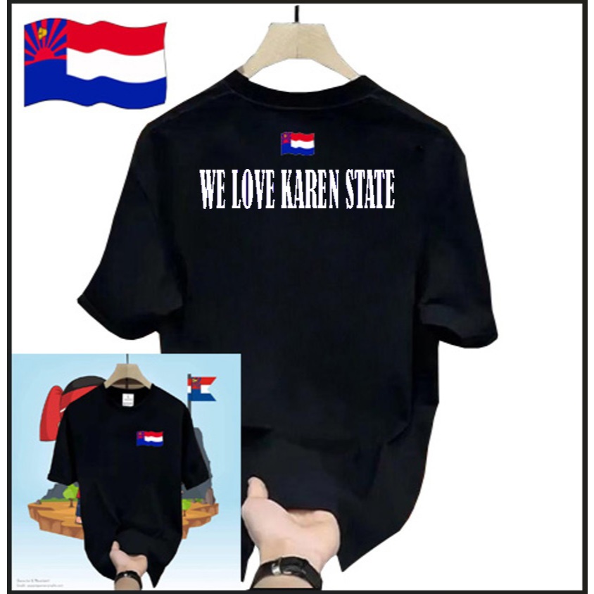 DM-ลายWE LOVE KAREN STATE เสื้อยืดสกรีนเสื้อใส่สบายใส่ได้ทั้งผู้หญิงผู้ชาย 52