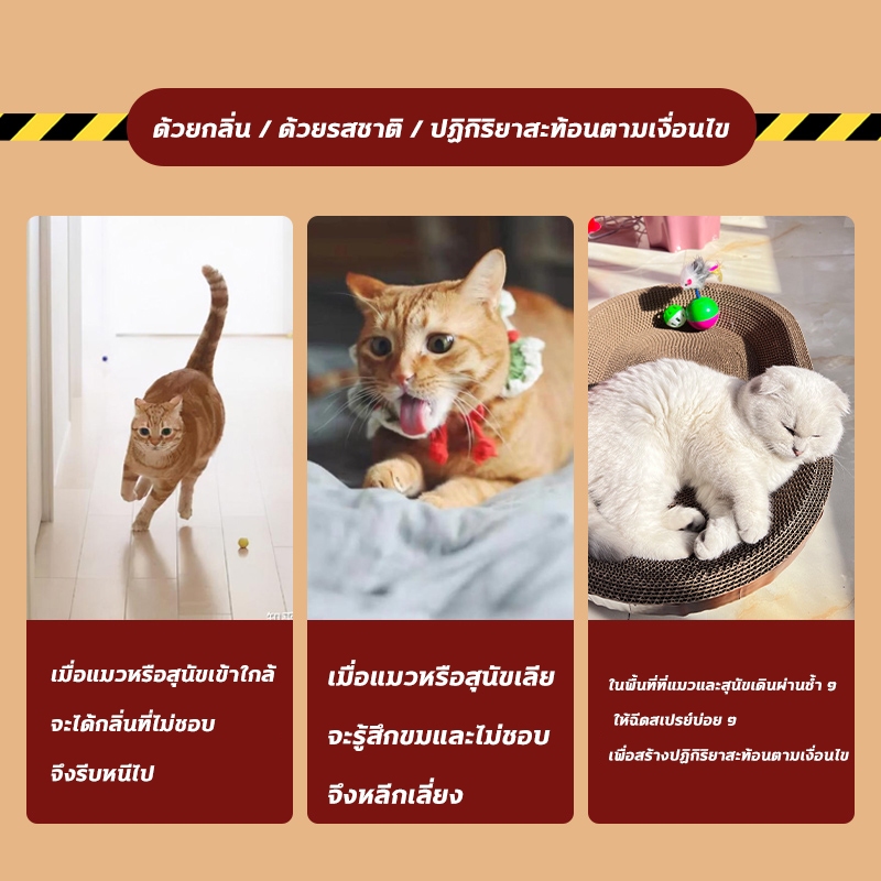 🐕ไม่เห็นแมวตลอดทั้งปี🐱ผงไล่แมว ไล่แมวจร ยาไล่แมว ไล่แมว 500g ไล่สัตว์ได้ต่อเนื่อง 24 ชั่วโมง - รูปที่ 6
