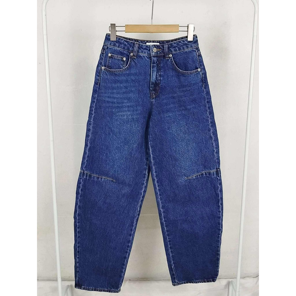 H&M Barrel Jean size 36 เอว 27 สะโพก 39 เป้า 11.5 ยาว 41
