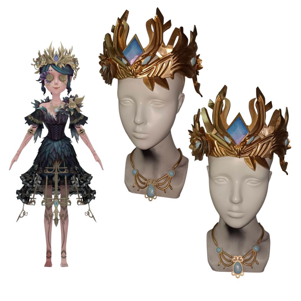 พร๊อบมงกุฎ สร้อย Emma Woods [ Identity  ] งานเรซิ่น 3D [ Cosplay ]